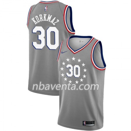 Camiseta Hombre Philadelphia 76ers Furkan Korkmaz 30 2018-19 Nike City Edition Gris Swingman Camiseta Hombre Philadelphia 76ers Furkan Korkmaz 30 2018-19 Nike City Edition Gris Swingman